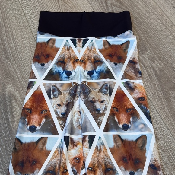 BlackMilk Fox Print Leggings Size XS - Picture 3 of 4